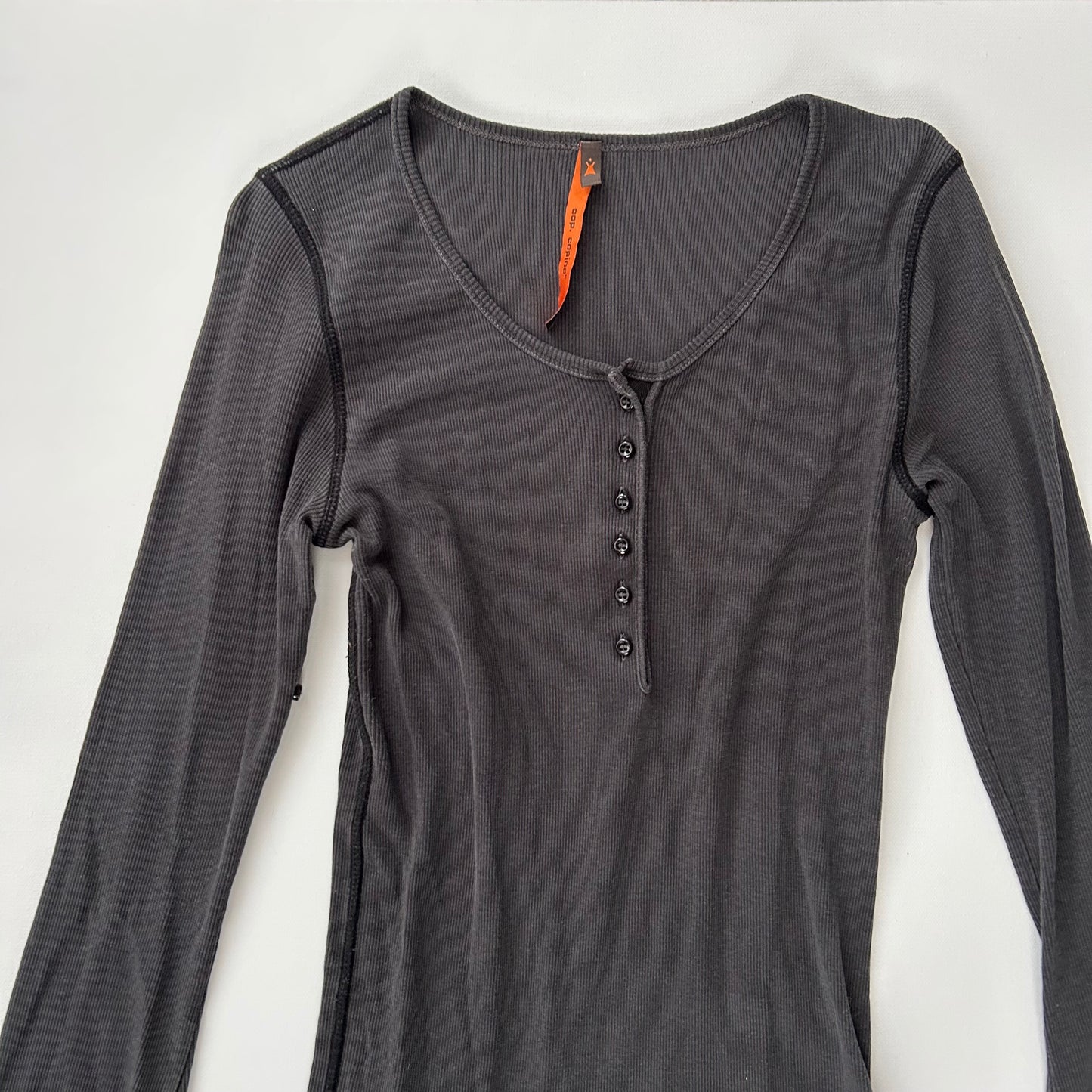 Cop Copine Drop Waist Asymmetric Button-Up Dress
