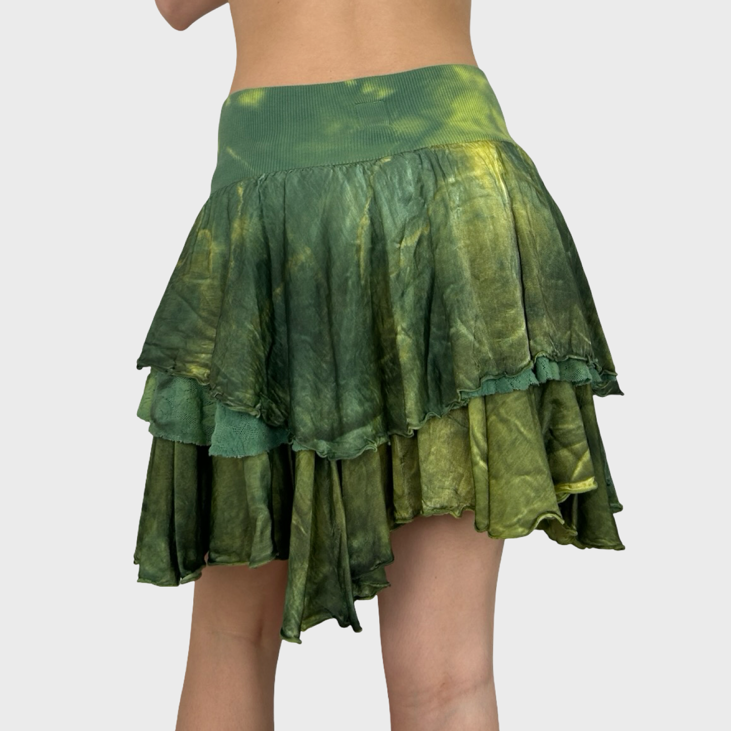 Miss Sixty Green Fairy Layered Skirt - M
