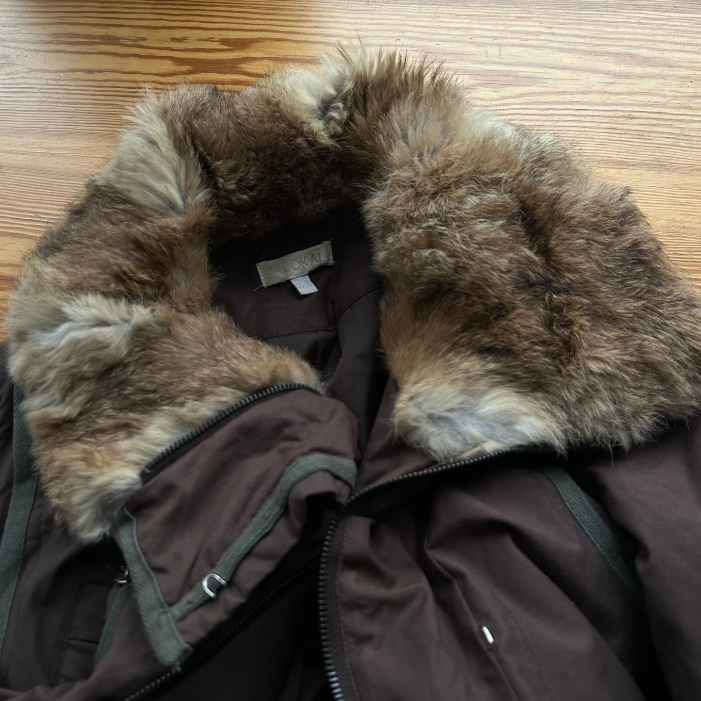 Vintage Kookai Fur Trim Coat - XS