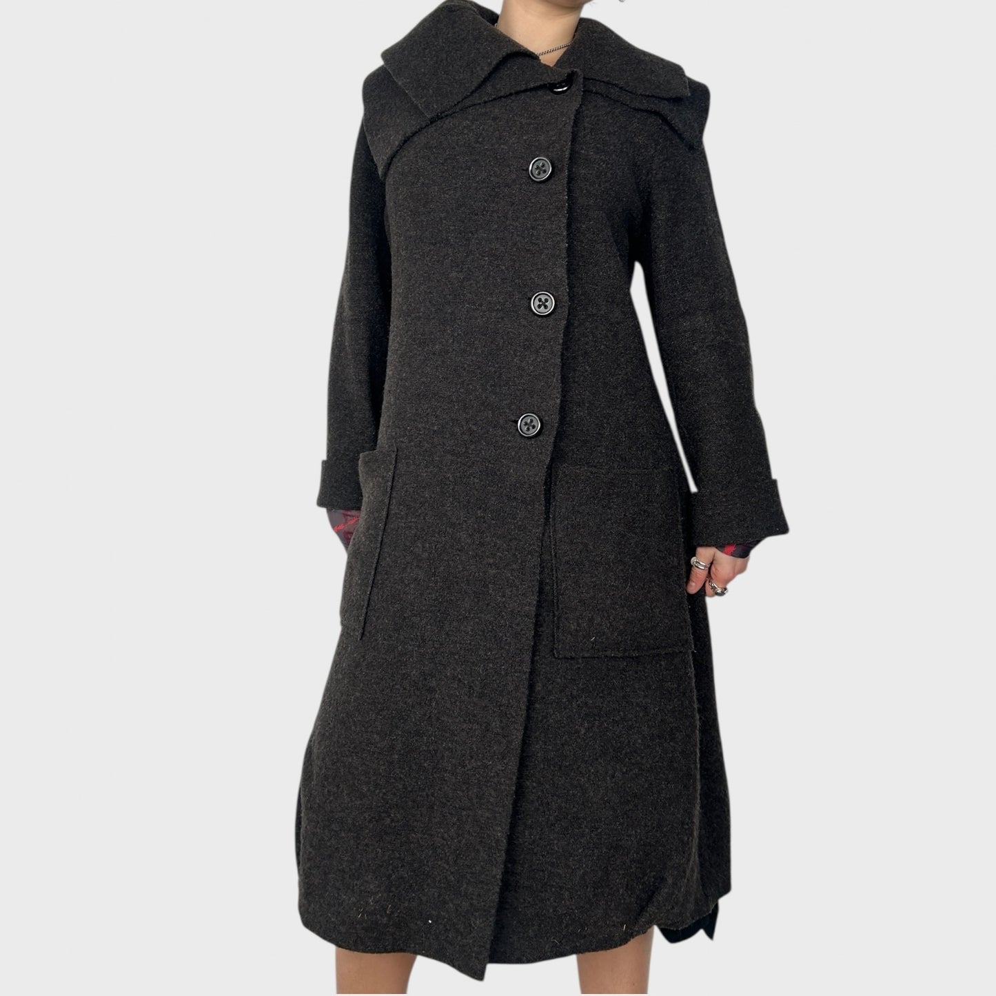 Cop Copine Long Wool Coat - L