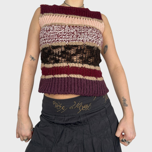 Miss Sixty Chunky Knit Sleeveless Jumper - XS
