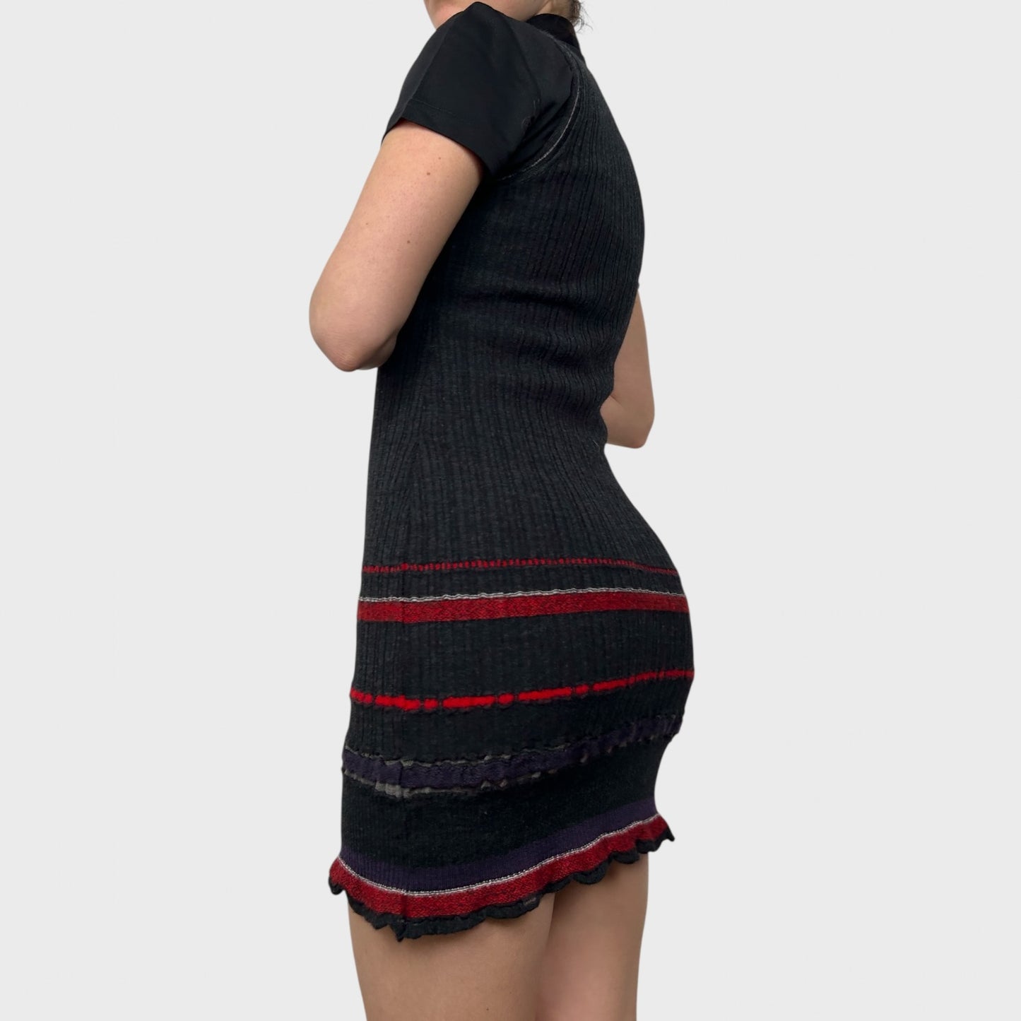 Marithé + François Girbaud Knit Stretch Mini Dress - S/M