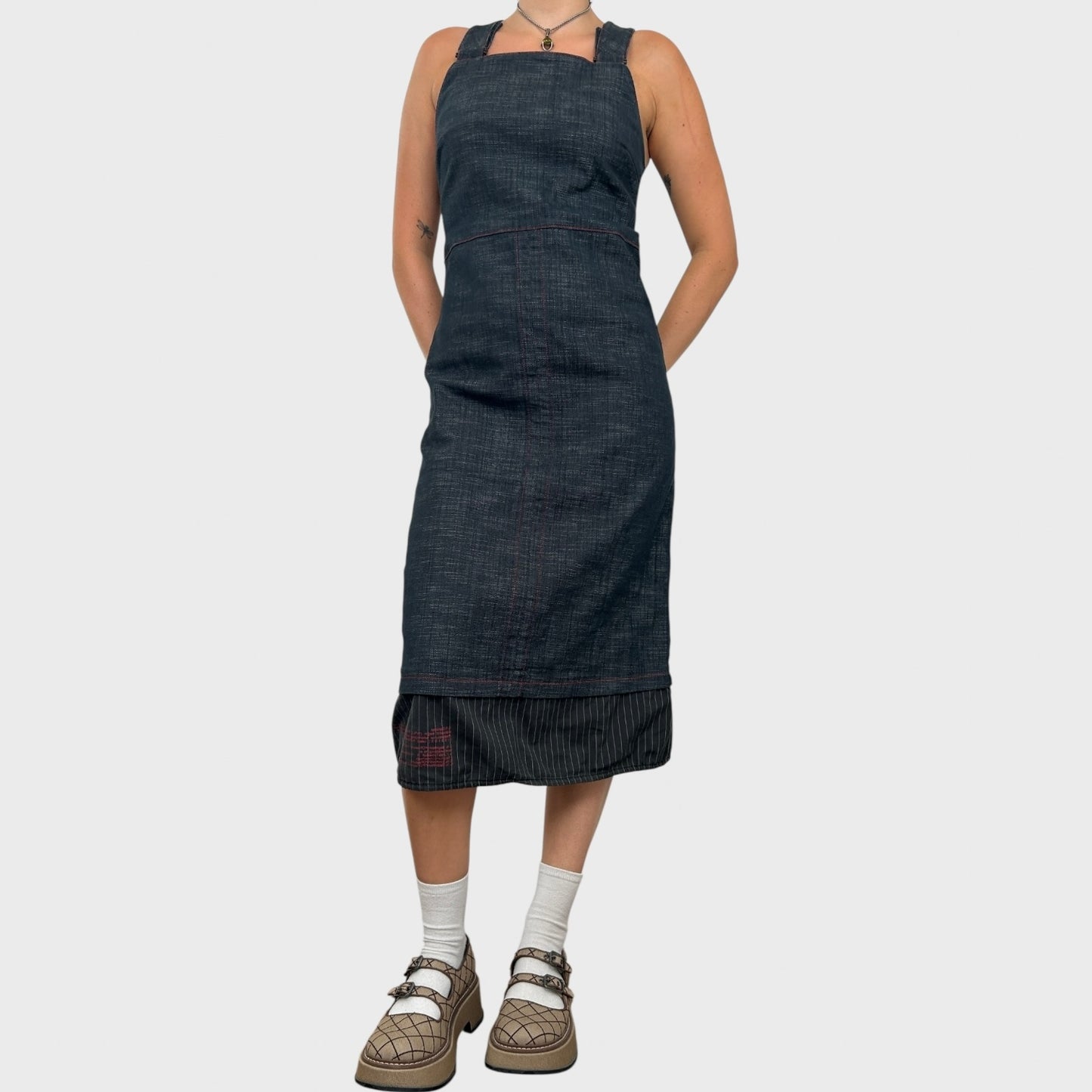 Cop Copine Denim Midi Dress - M