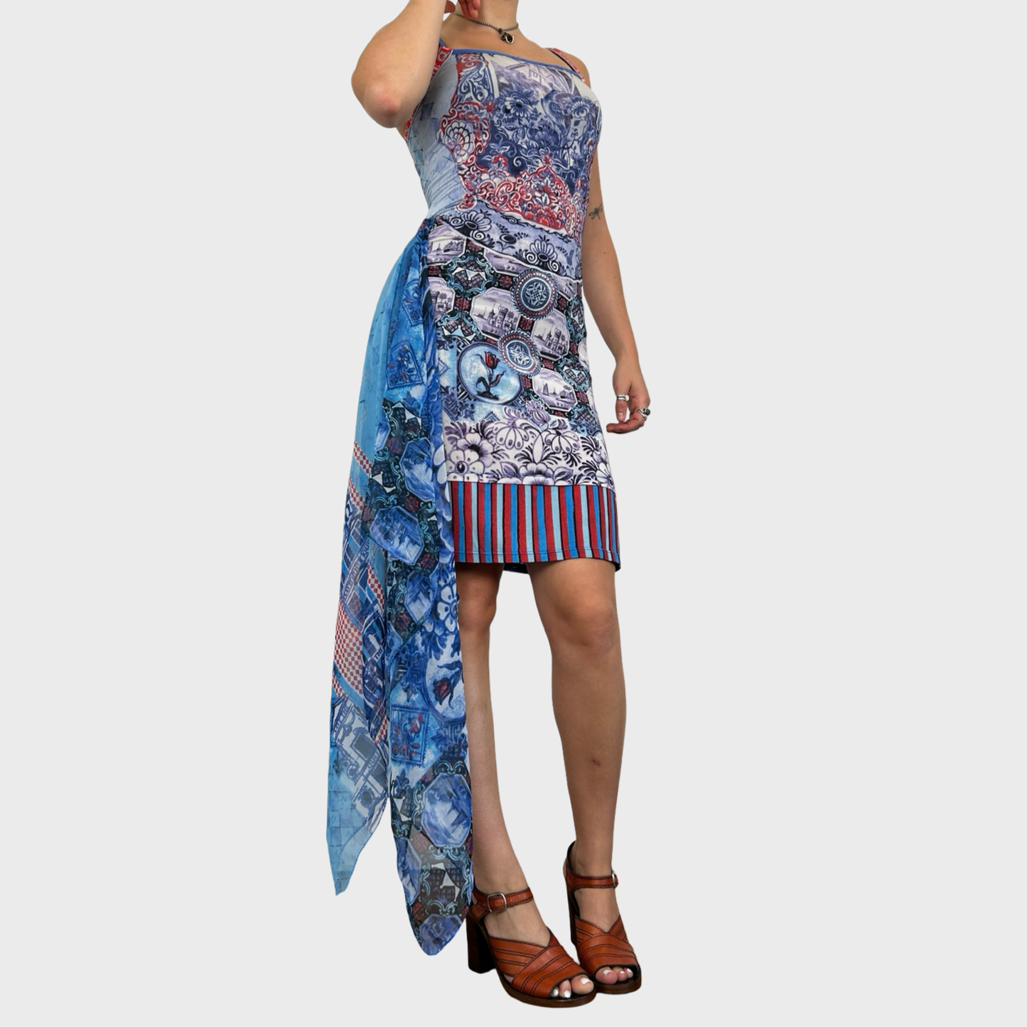 Save The Queen Graphic Midi Dress - XS/S