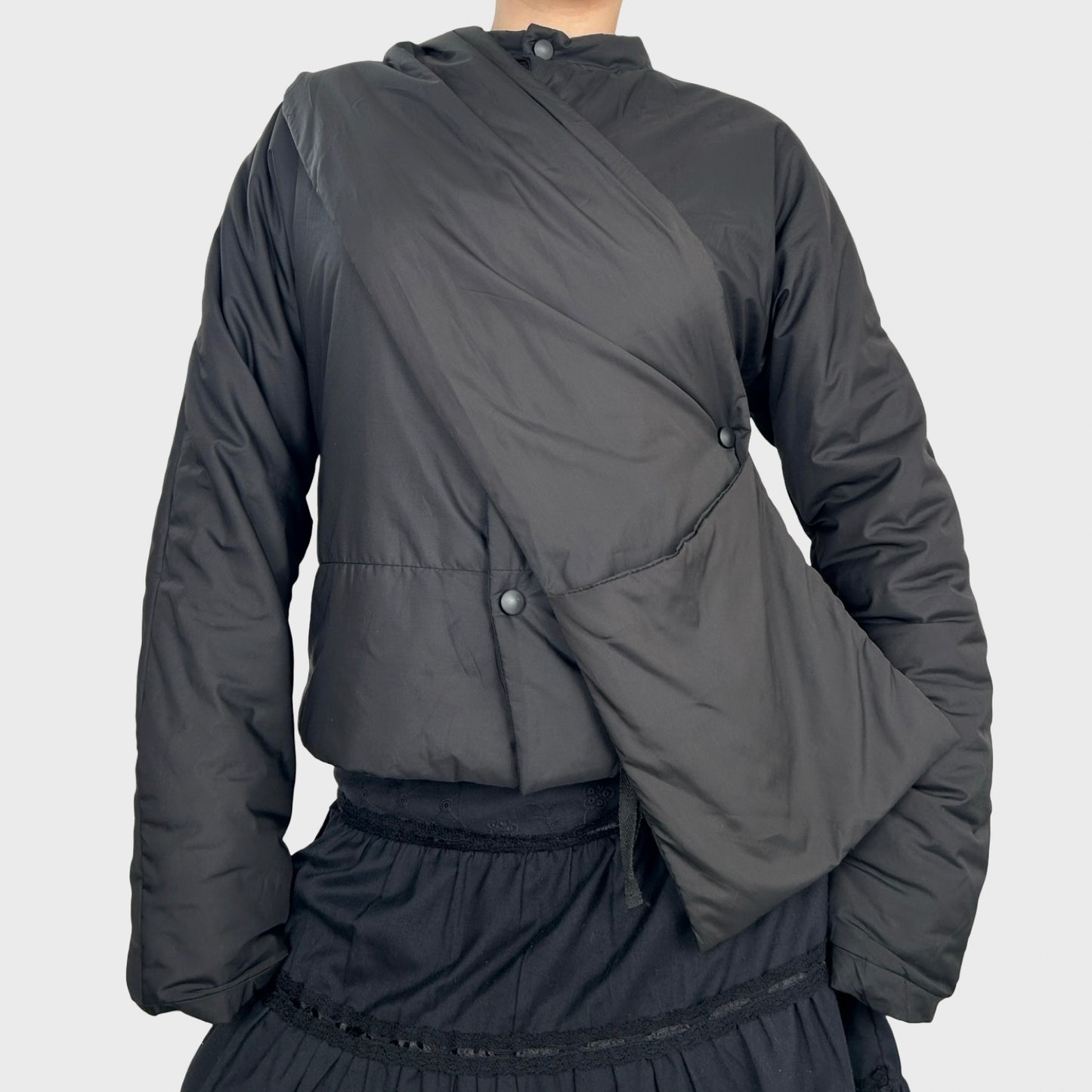 Cop Copine Puffer Jacket with Bag/Scarf Attachment - S/M