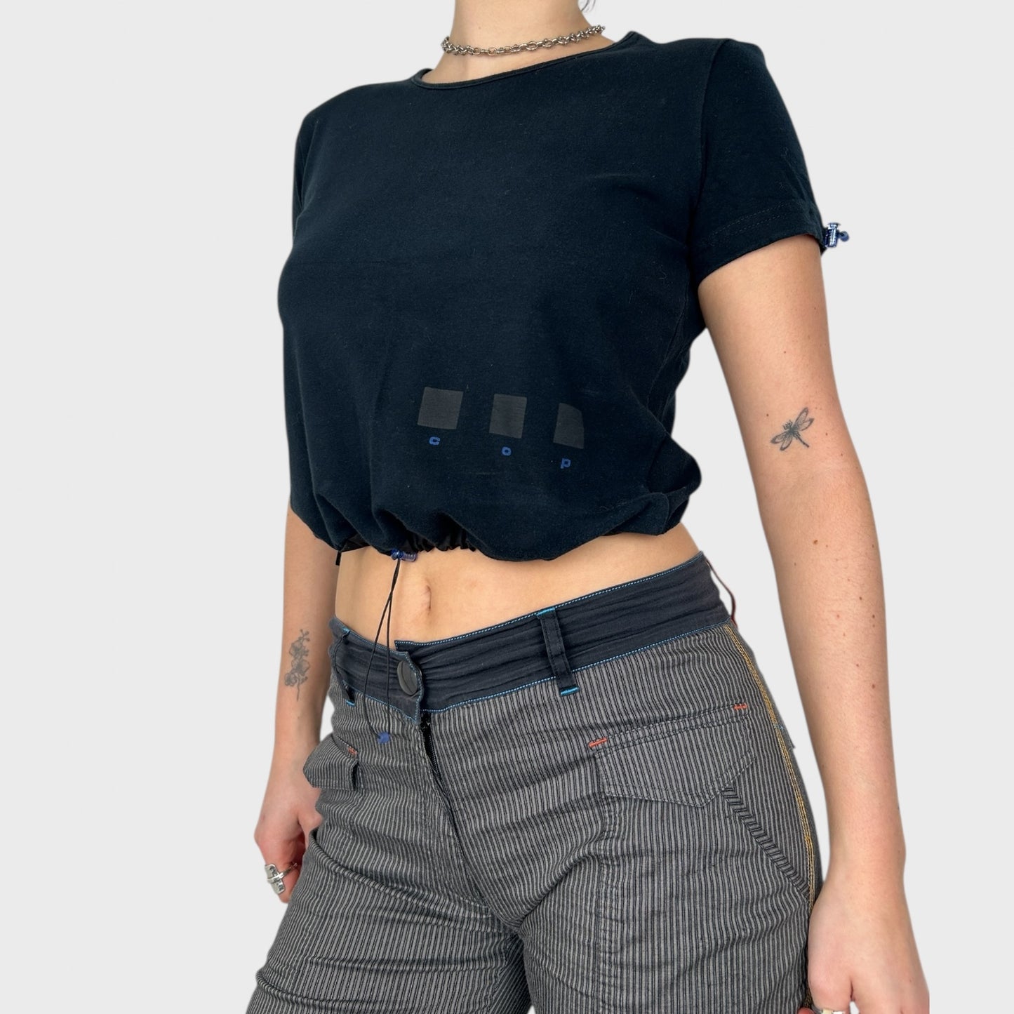 Cop Copine Toggle Front Baby Tee – S/M