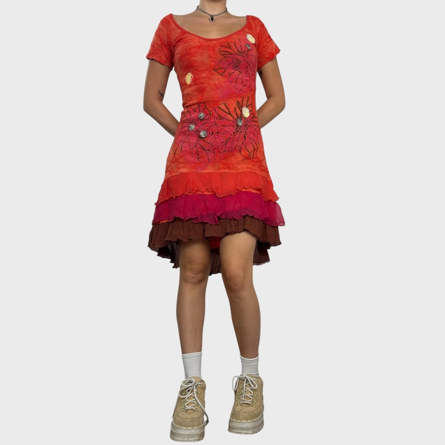 Save the Queen Flower Dress - S