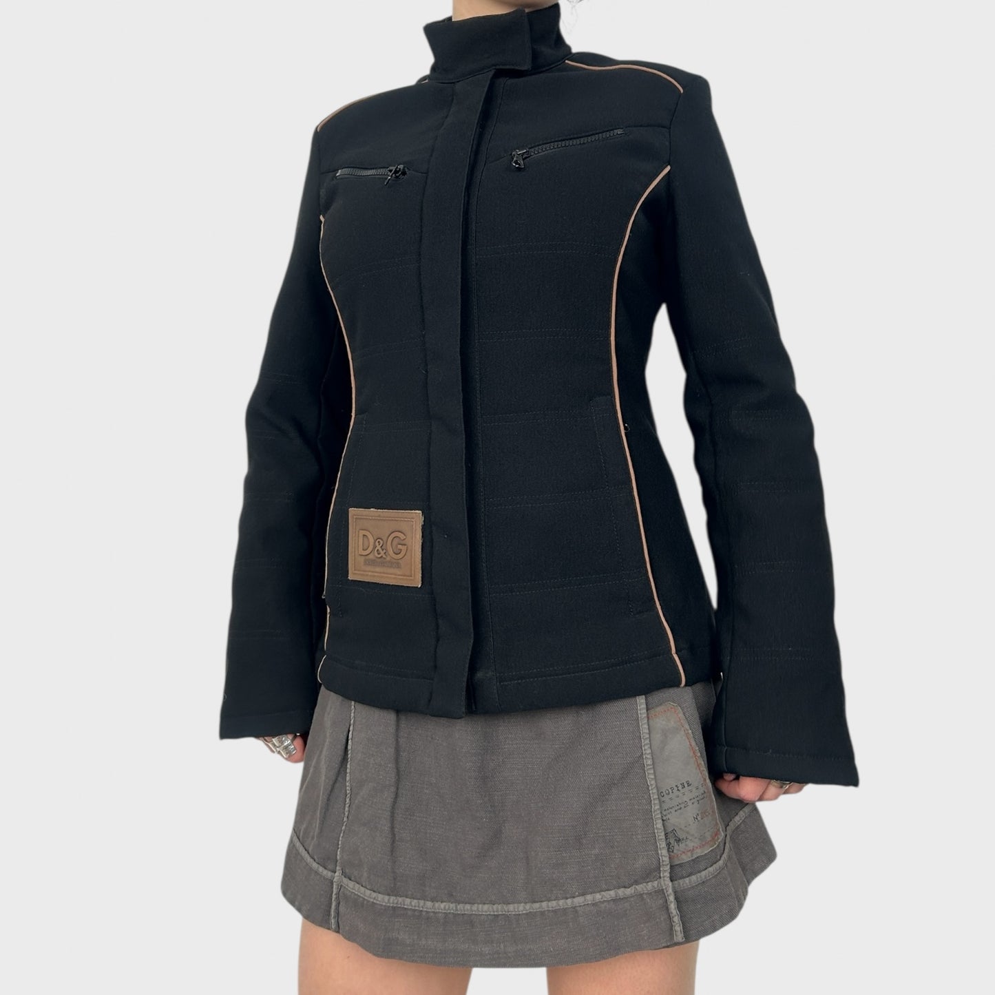 Dolce & Gabbana Black Fitted Jacket - S