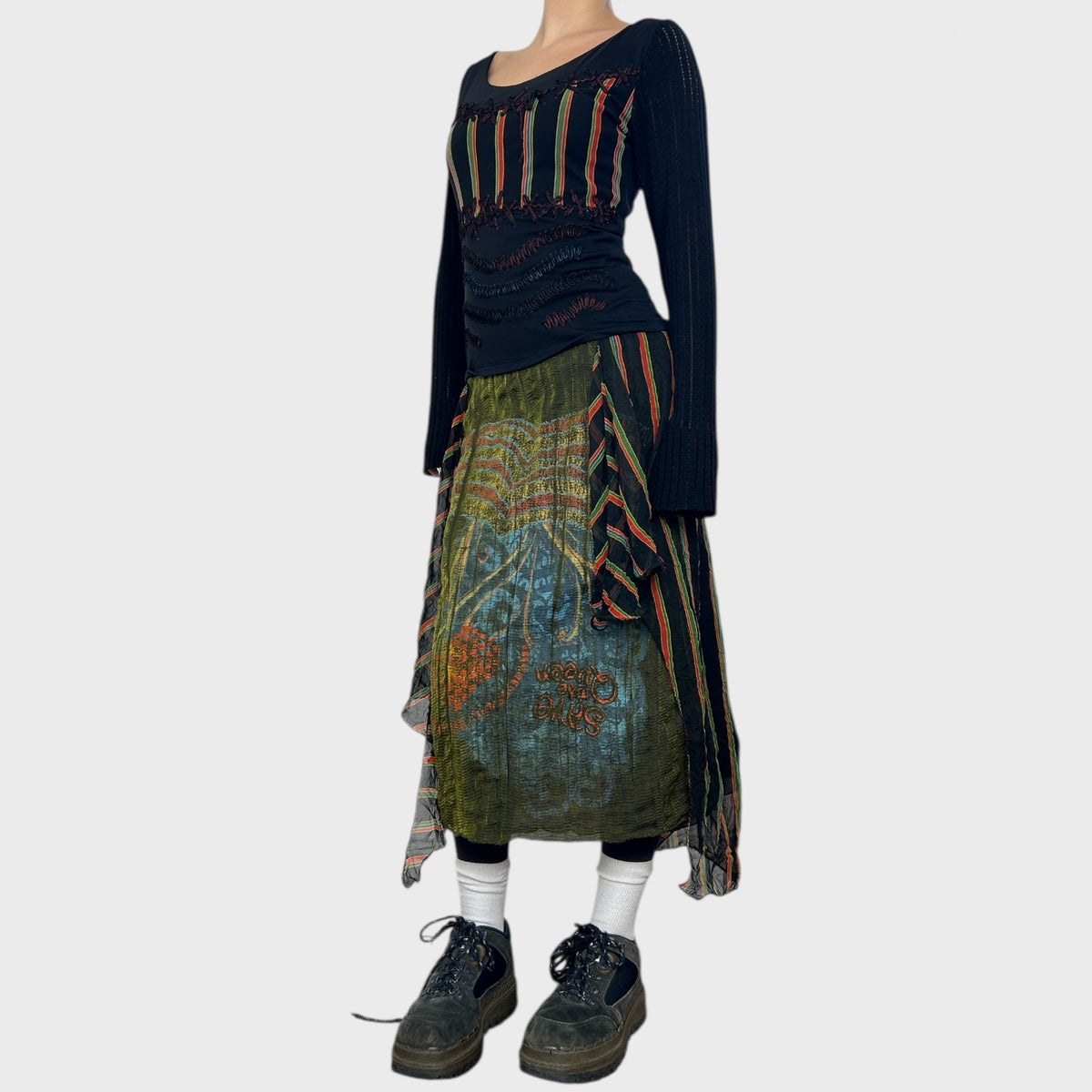 Save the Queen Black Mesh Maxi Dress - M