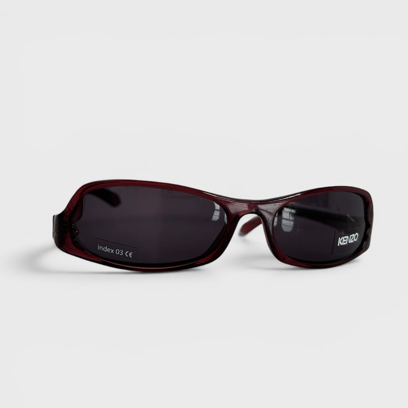 Kenzo Burgundy Wraparound Sunglasses