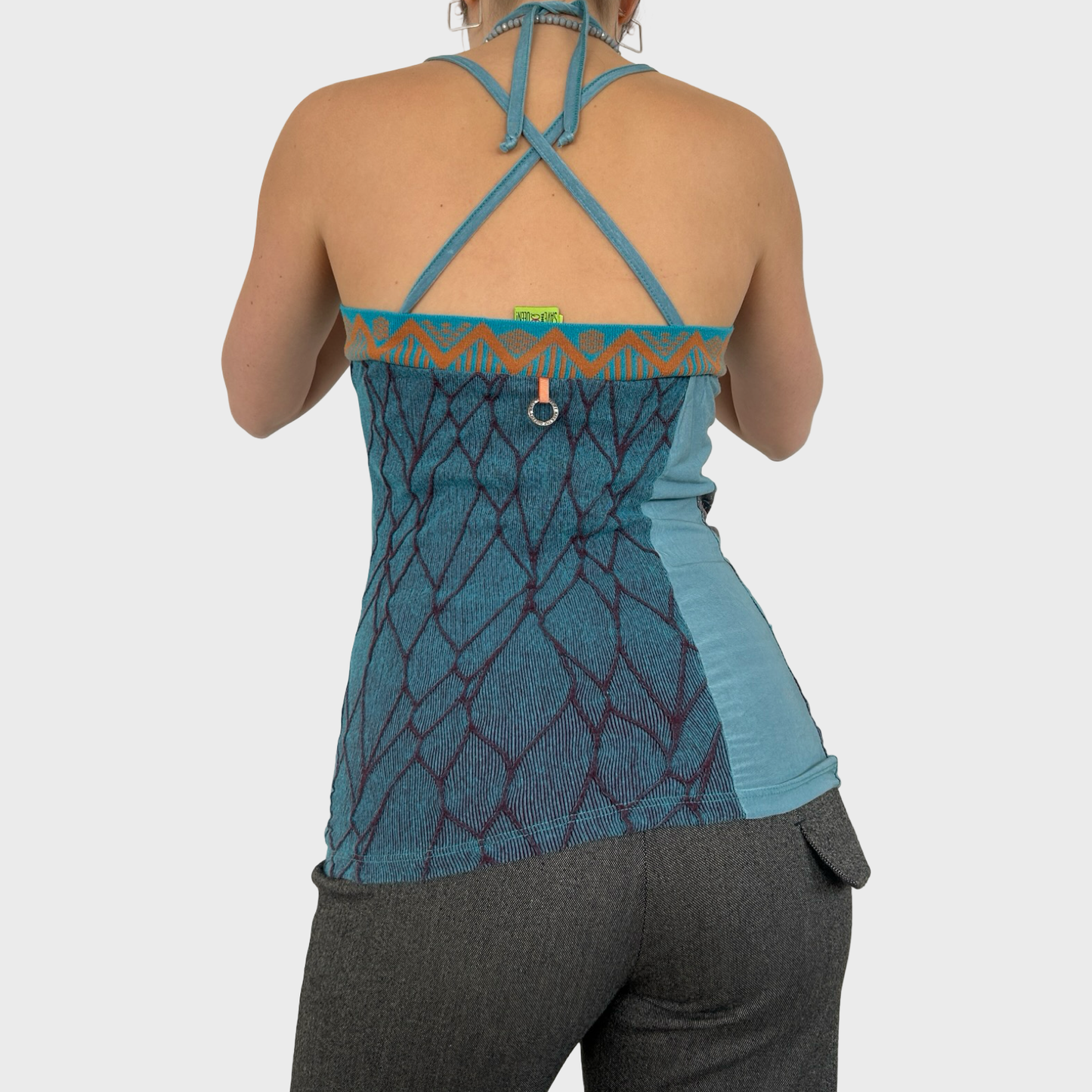 Save The Queen Graphic Halter Neck Top - M