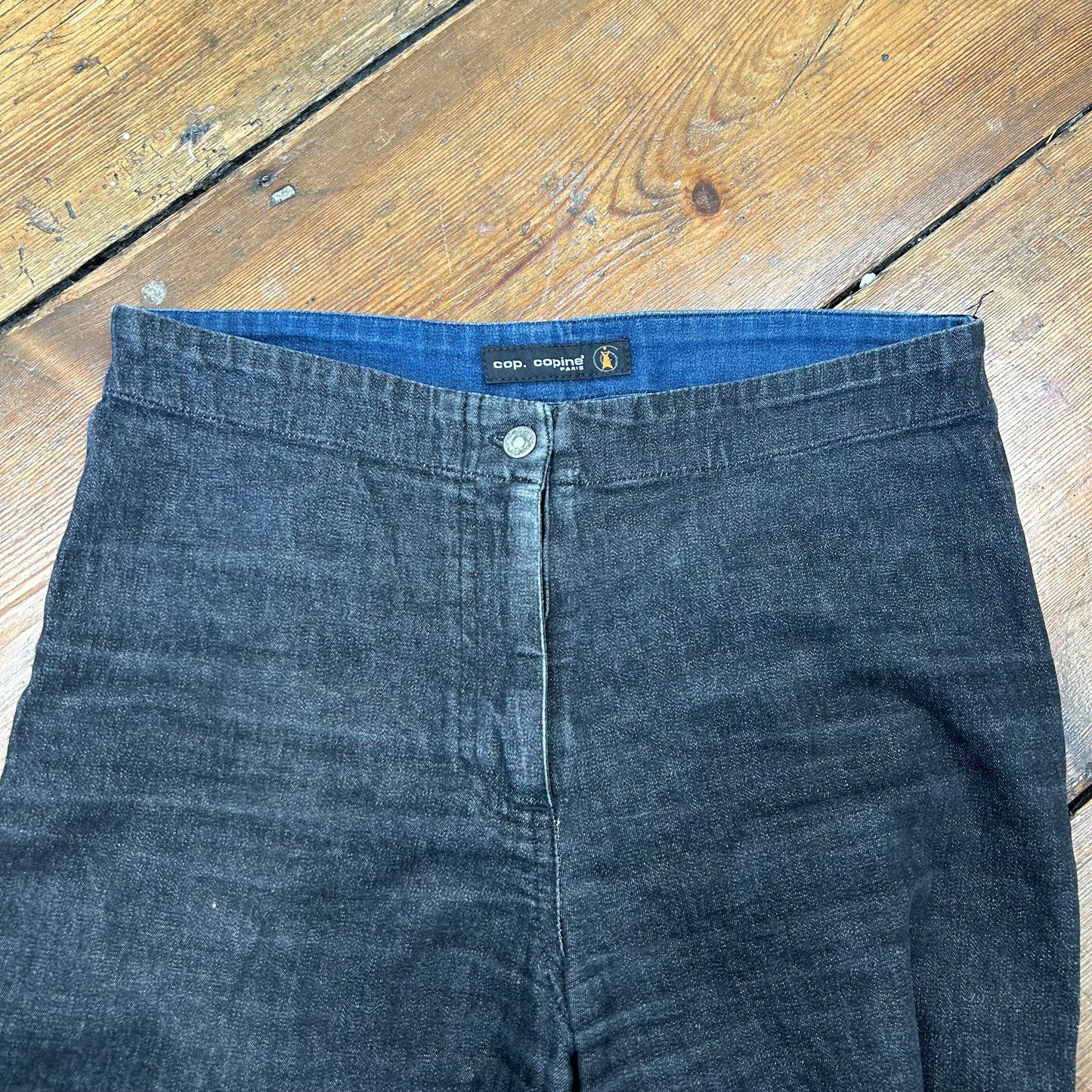Cop Copine Two-Tone Denim Capris - S-M