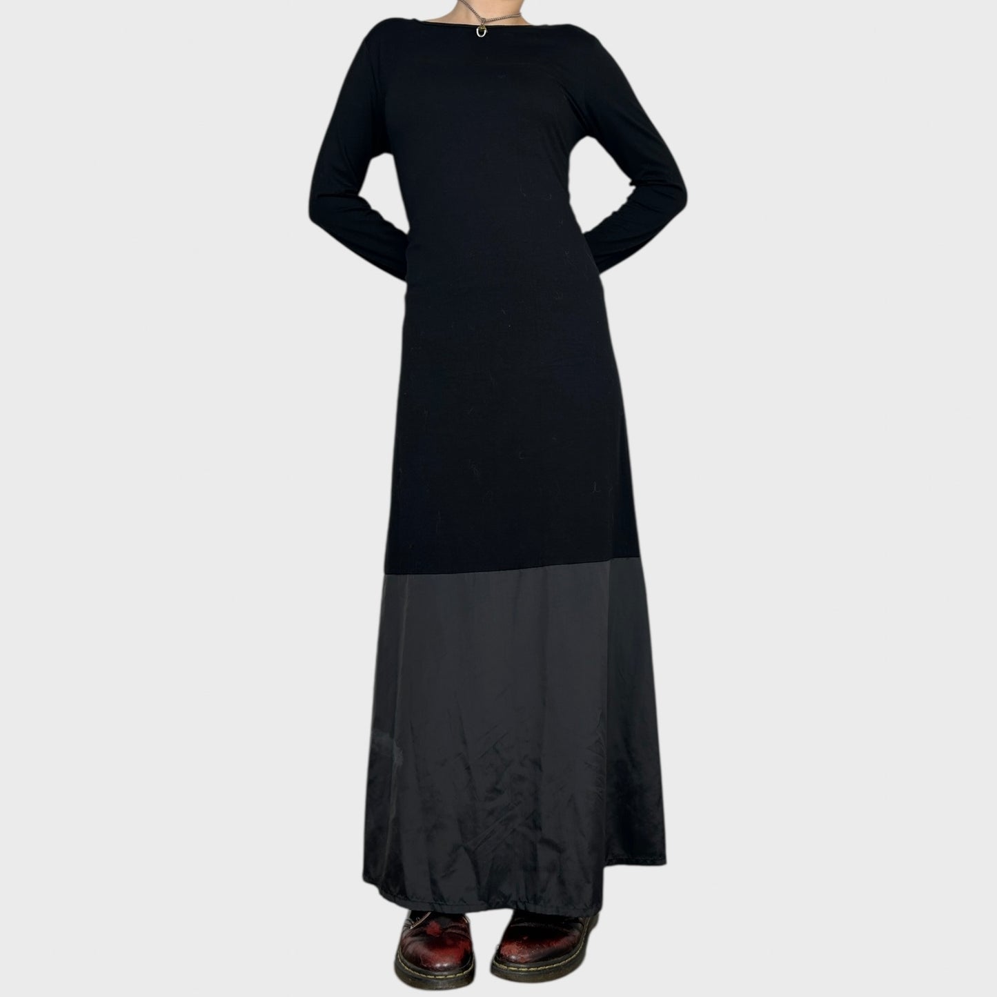 Cop Copine Bi-Material Maxi Dress - M/L