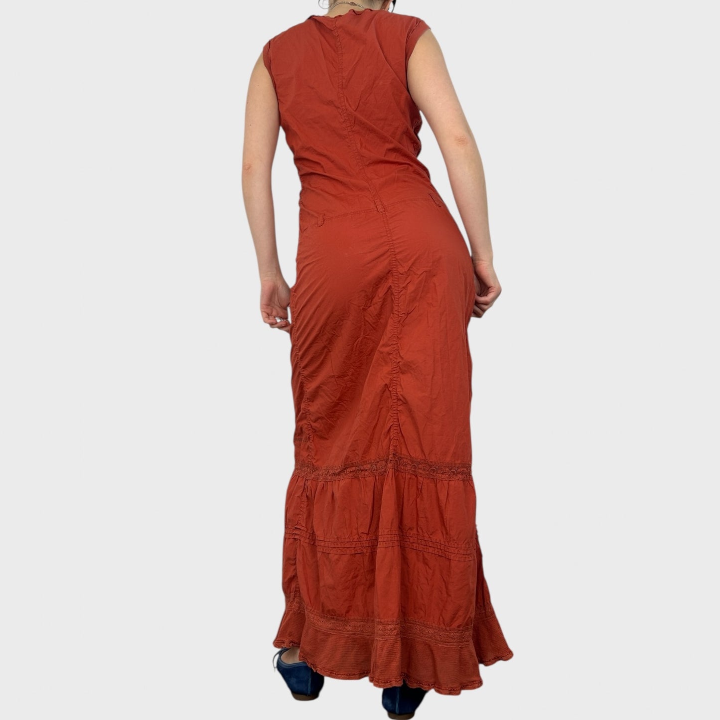 Cop Copine Orange Maxi Dress - S/M