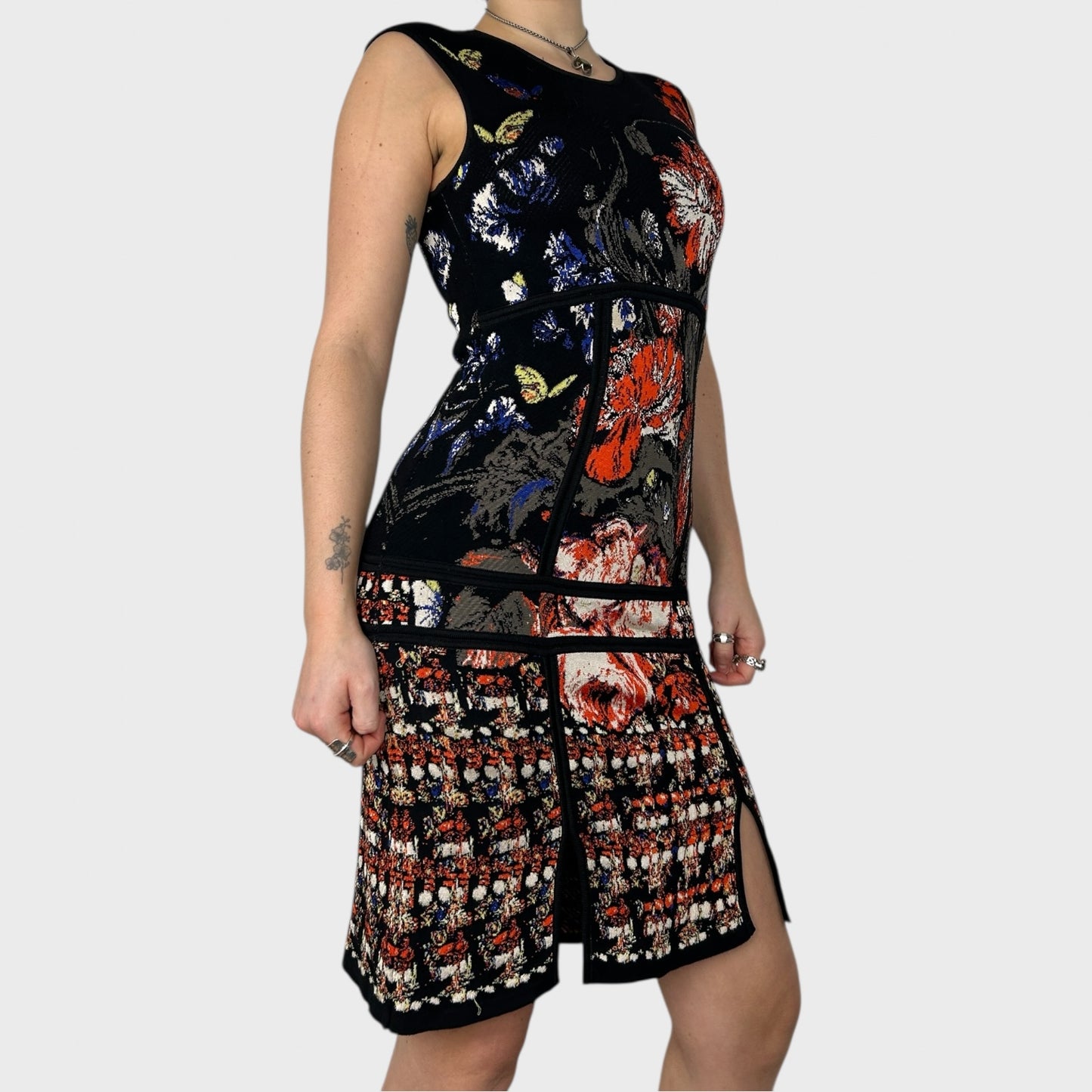 Roberto Cavalli Graphic Midi Dress - S/M
