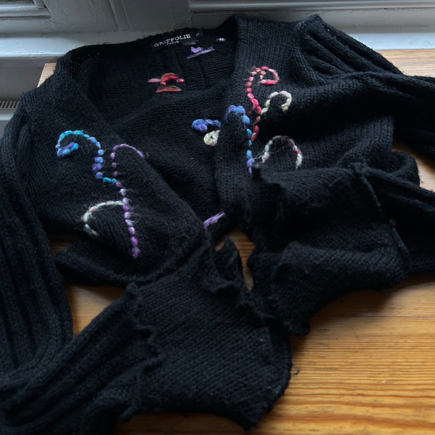 Vintage Knit Swirl Cardigan - M/L