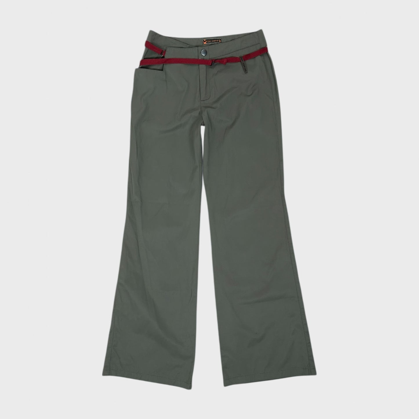 Cop Copine Grey Fitted Wide Leg Trousers - S